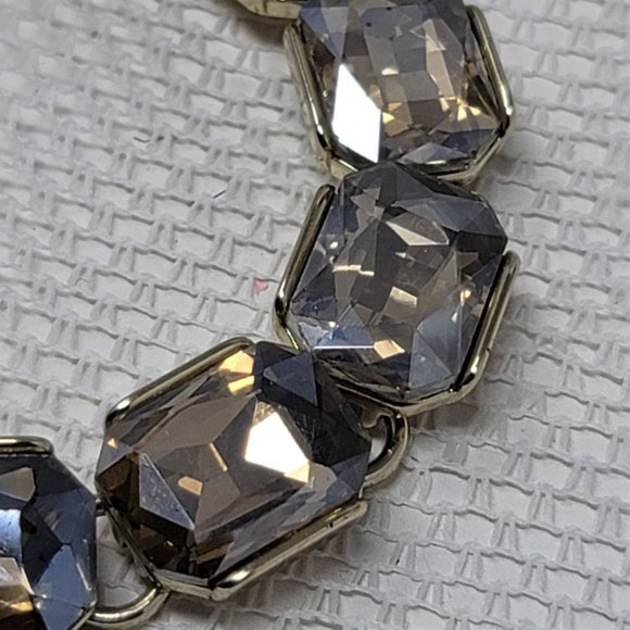 Sparkling Loft Bracelet Topaz Rhinestones 7" Long - Picture 4 of 7